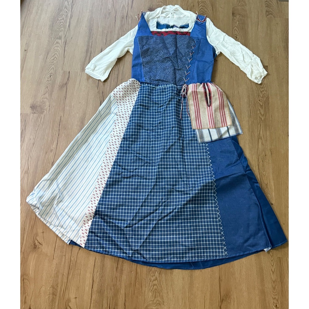Disney Beauty and the Beast Belle Village Dress Deluxe Adult Costume L 12-14